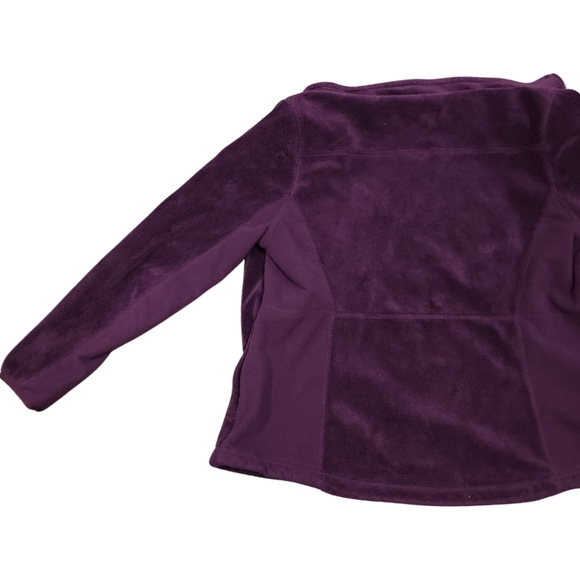 L.L.Bean Full Zip Sherpa Luxe Micro Fleece Maroon XS Reg - Picture 10 of 13